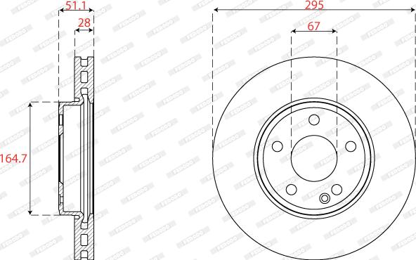 Ferodo DDF2760C - Jarrulevy inparts.fi