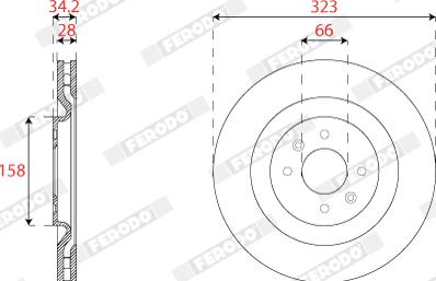 Ferodo DDF2784C - Jarrulevy inparts.fi