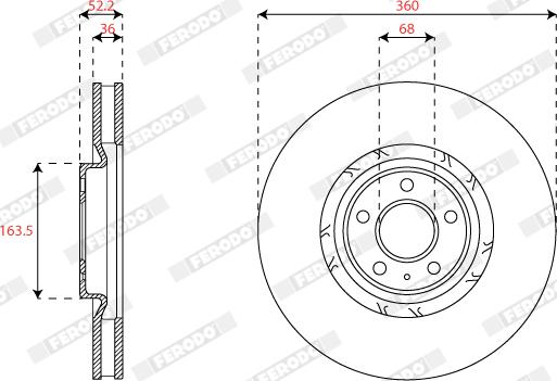 Ferodo DDF2774RC-1 - Jarrulevy inparts.fi