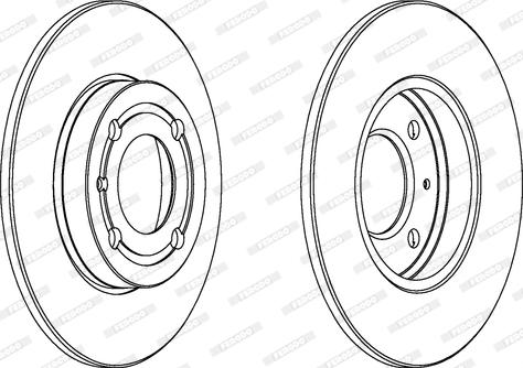 Ferodo DDF795C - Jarrulevy inparts.fi