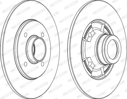 Ferodo DDF752C - Jarrulevy inparts.fi