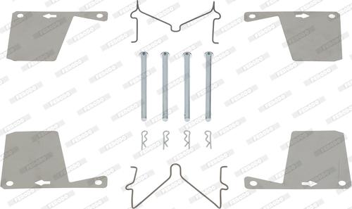 Ferodo FBA423 - Tarvikesarja, jarrupala inparts.fi