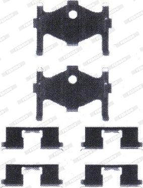 Ferodo FBA533 - Tarvikesarja, jarrupala inparts.fi