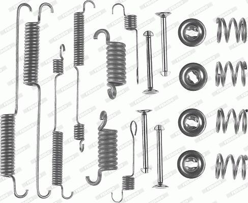 Ferodo FBA24 - Tarvikesarja, jarrukengät inparts.fi