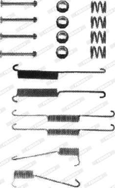 Ferodo FBA25 - Tarvikesarja, jarrukengät inparts.fi