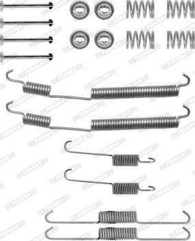 Ferodo FBA206 - Tarvikesarja, jarrukengät inparts.fi
