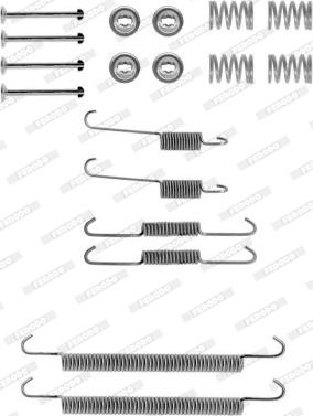 Ferodo FBA203 - Tarvikesarja, jarrukengät inparts.fi