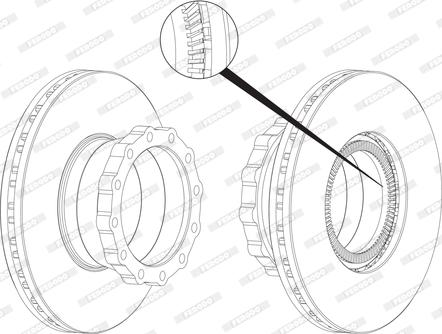 Ferodo FCR148A - Jarrulevy inparts.fi