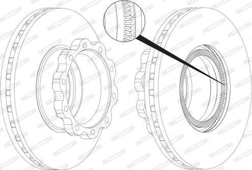 Ferodo FCR161A - Jarrulevy inparts.fi