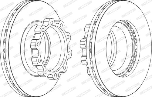 Ferodo FCR170A - Jarrulevy inparts.fi