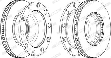 Ferodo FCR375A - Jarrulevy inparts.fi