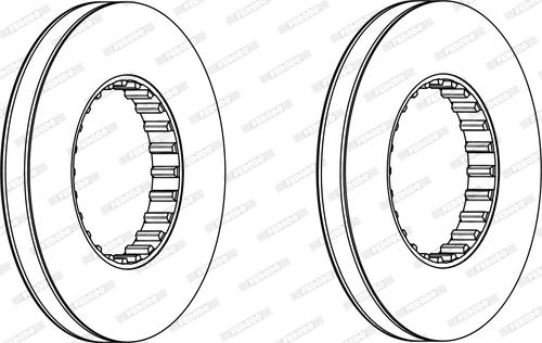 Ferodo FCR249A - Jarrulevy inparts.fi