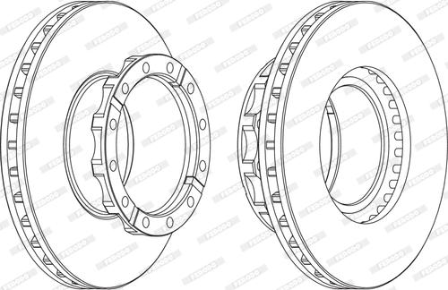 Ferodo FCR254A - Jarrulevy inparts.fi