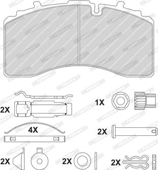 Ferodo FCV4461BFE - Jarrupala, levyjarru inparts.fi