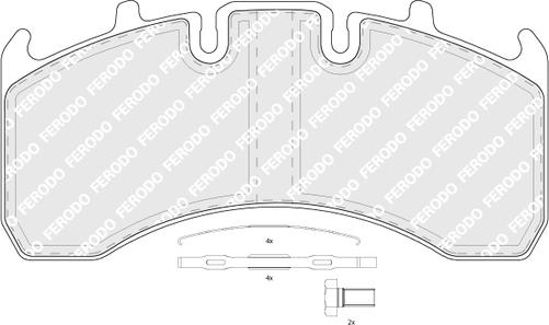 Ferodo FCV1624B - Jarrupala, levyjarru inparts.fi