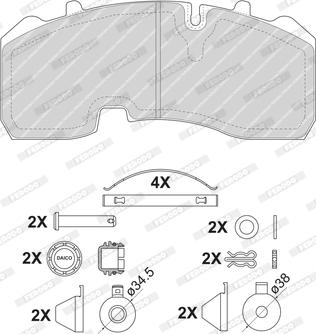 Ferodo FCV1678B - Jarrupala, levyjarru inparts.fi