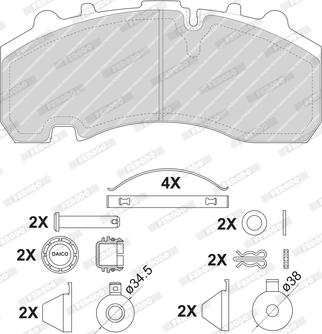 Ferodo FCV1677B - Jarrupala, levyjarru inparts.fi