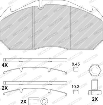 Ferodo FCV1086B - Jarrupala, levyjarru inparts.fi