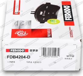 Ferodo FDB4204-D - Jarrupala, levyjarru inparts.fi