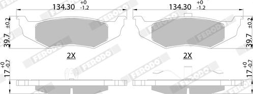 Ferodo FDB1099 - Jarrupala, levyjarru inparts.fi