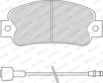 Ferodo FDB235 - Jarrupala, levyjarru inparts.fi