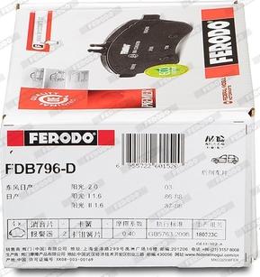 Ferodo FDB796-D - Jarrupala, levyjarru inparts.fi