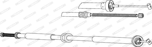 Ferodo FHB434545 - Vaijeri, seisontajarru inparts.fi