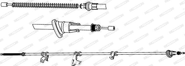 Ferodo FHB434551 - Vaijeri, seisontajarru inparts.fi