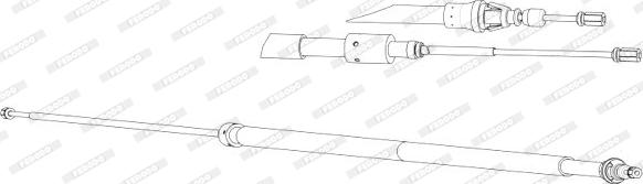 Ferodo FHB432963 - Vaijeri, seisontajarru inparts.fi