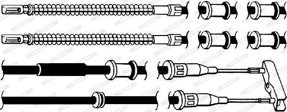 Ferodo FHB432982 - Vaijeri, seisontajarru inparts.fi