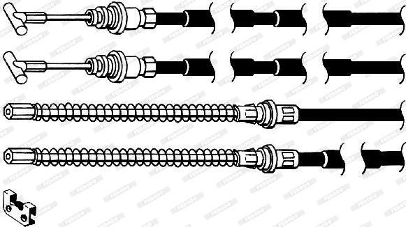 Ferodo FHB432933 - Vaijeri, seisontajarru inparts.fi