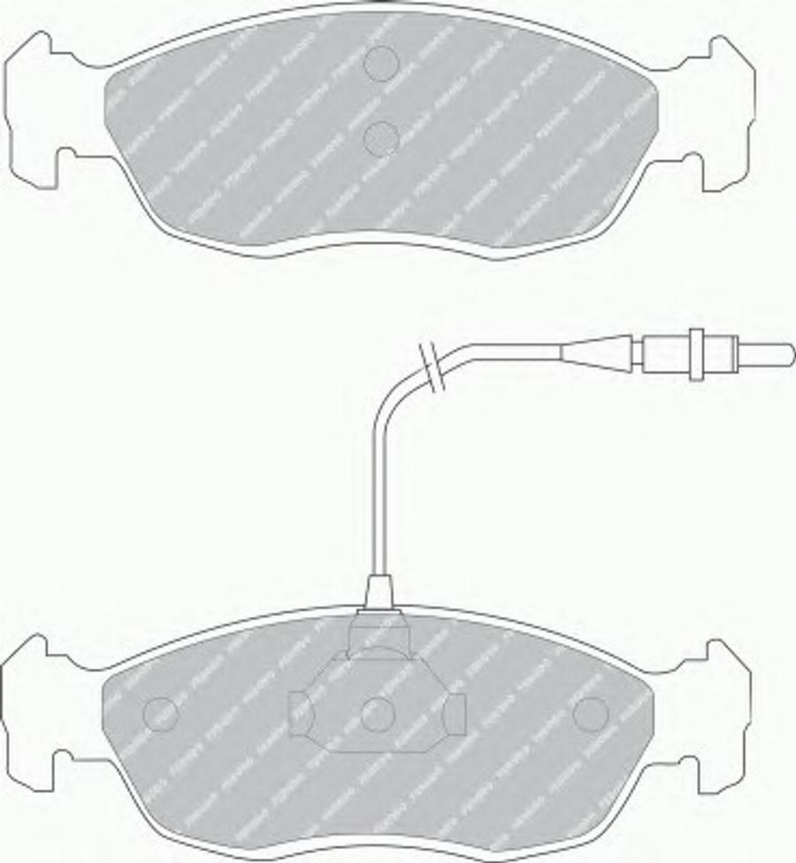 Ferodo FSL876 - Jarrupala, levyjarru inparts.fi