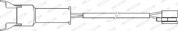 Ferodo FWI314 - Kulumisenilmaisin, jarrupala inparts.fi