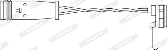 Ferodo FWI266 - Kulumisenilmaisin, jarrupala inparts.fi