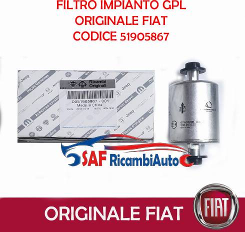 FIAT 51905867 - Polttoainesuodatin inparts.fi