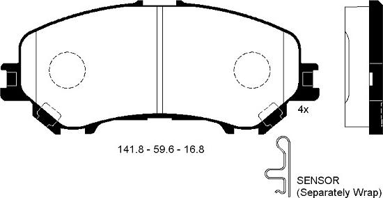 Magneti Marelli 363700202393 - Jarrupala, levyjarru inparts.fi