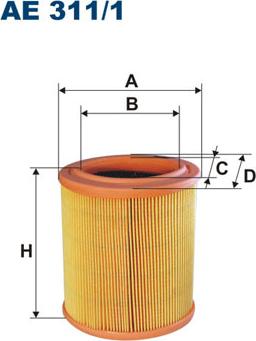 Filtron AE311/1 - Ilmansuodatin inparts.fi