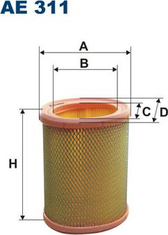 Filtron AE311 - Ilmansuodatin inparts.fi