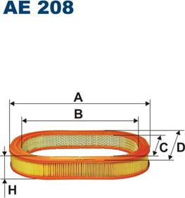 Filtron AE208 - Ilmansuodatin inparts.fi