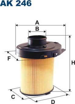 Filtron AK246 - Ilmansuodatin inparts.fi