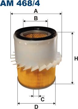 Filtron AM468/4 - Ilmansuodatin inparts.fi