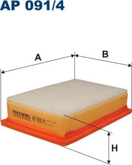 Filtron AP091/4 - Ilmansuodatin inparts.fi