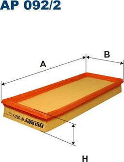 Filtron AP092/2 - Ilmansuodatin inparts.fi