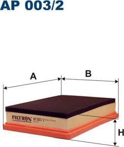 Filtron AP003/2 - Ilmansuodatin inparts.fi