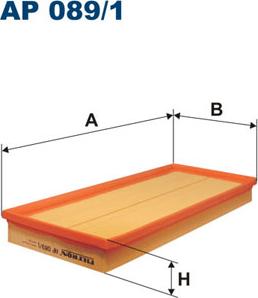 Filtron AP089/1 - Ilmansuodatin inparts.fi