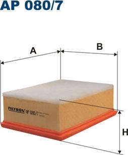 Filtron AP080/7 - Ilmansuodatin inparts.fi