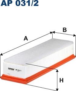 Filtron AP031/2 - Ilmansuodatin inparts.fi