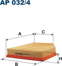 Filtron AP032/4 - Ilmansuodatin inparts.fi