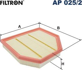 Filtron AP 025/2 - Ilmansuodatin inparts.fi