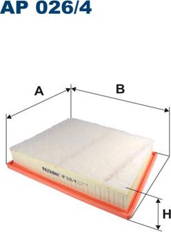 Filtron AP026/4 - Ilmansuodatin inparts.fi